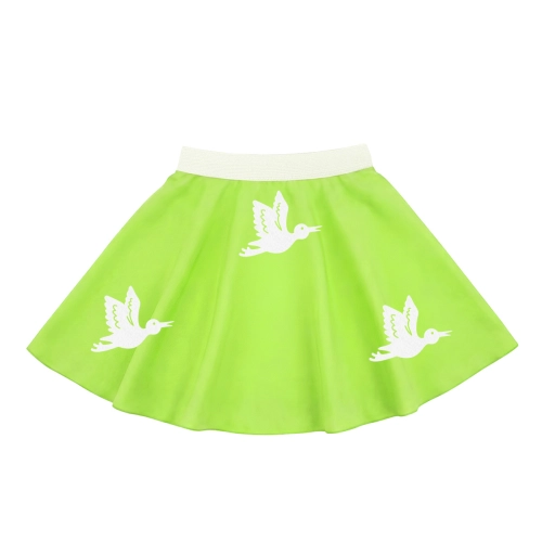 SPÓDNICZKA BOCIAN FRONT PONGEE JASNOZIELONA XL