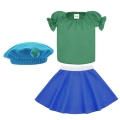 ZESTAW ZIEMIA ZIELONO-NIEBIESKI 116-128 3el