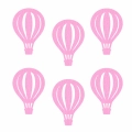 ZESTAW MAXI FRONTÓW BALON KOSZOWY FILCOWY RÓŻOWY 51x35cm 63szt