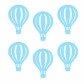 ZESTAW MAXI FRONTÓW BALON KOSZOWY FILCOWY BŁĘKITNY 51x35cm 6szt