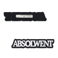 PRZYPINKA NAPIS ABSOLWENT FILCOWY CZARNO-BIAŁY 10x2cm