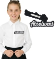 PRZYPINKA NAPIS ABSOLWENT FILCOWY CZARNO-BIAŁY 10x2cm