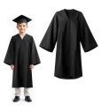 TOGA ABSOLWENTA PONGEE CZARNA 98-110
