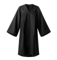 TOGA ABSOLWENTA PONGEE CZARNA 116-128