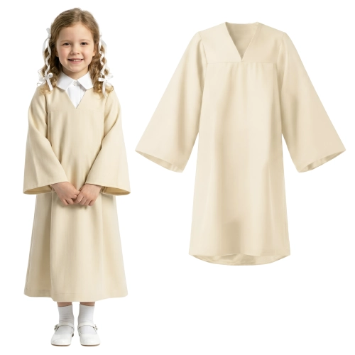 TOGA ABSOLWENTA PONGEE ECRU 134-140