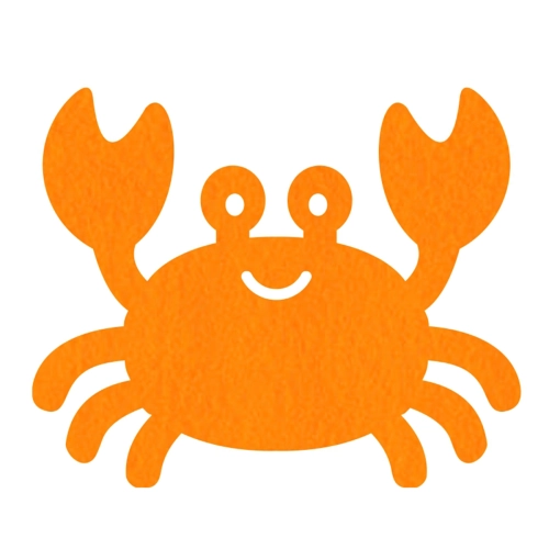 MAXI FRONT KRAB FILCOWY POMARAŃCZOWY 36x40cm