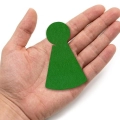 FRONT PIONEK DO GRY FILCOWY ZIELONY 3,5x6cm