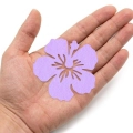 FRONT KWIATEK HIBISKUS FILCOWY FIOLETOWY 6x5,5cm