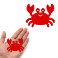 FRONT KRAB FILCOWY CZERWONY 6,5x5,5cm