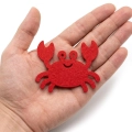 FRONT KRAB FILCOWY CZERWONY 6,5x5,5cm