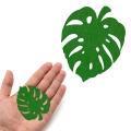 FRONT LIŚĆ MONSTERA FILCOWY ZIELONY 6,5x5cm