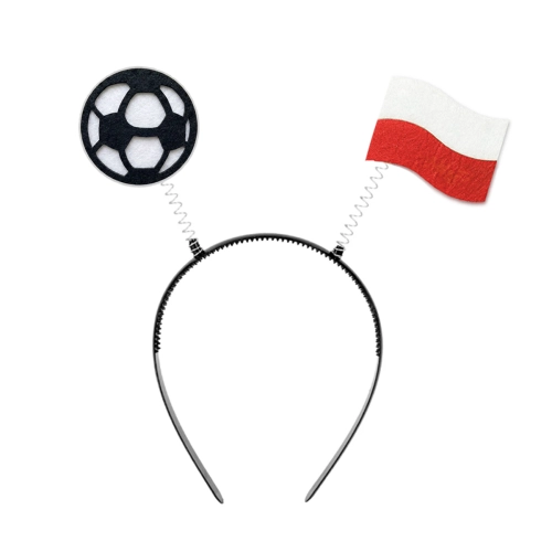 OPASKA FLAGA POLSKI PIŁKA NOŻNA FILCOWA