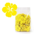 ZESTAW FRONTÓW KWIATEK HIBISKUS FILCOWE ŻÓŁTY 6x5,5cm 96szt
