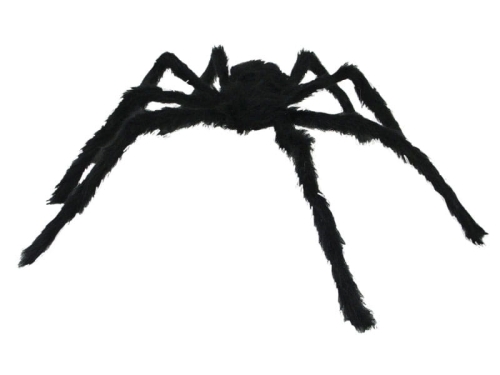 PAJĄK WŁOCHATY CZARNY 120cm