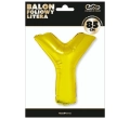 BALON LITERA Y ZŁOTY 34'' 86cm