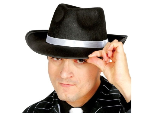 KAPELUSZ GANGSTERA CZARNY