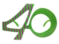 OKULARY URODZINOWE 40 ZIELONE