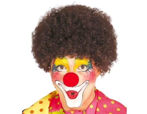 PERUKA KRÓTKA AFRO BRĄZ