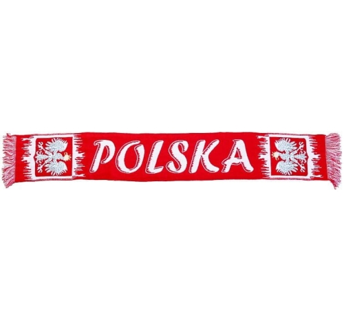 SZALIK KIBICA BIAŁO-CZERWONY 130 cm
