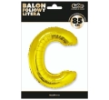 BALON LITERA C ZŁOTY 34'' 86cm