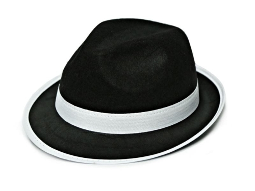 KAPELUSZ GANGSTER FILC CZARNY